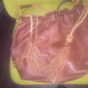 Genuine leather Lucky Brand hobo bag
